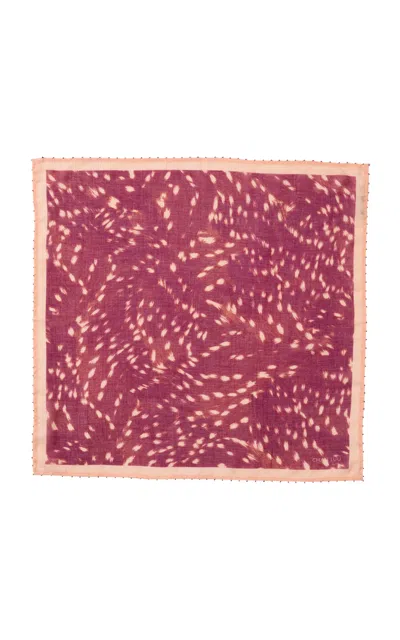 Chan Luu Beaded Deer Bandana In Pink
