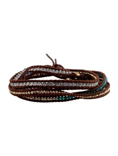 Pre-owned Chan Luu Beaded Double Wrap Bracelet In Multi