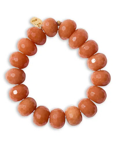 Chan Luu Bronzite Beaded Stretch Bracelet In Brown