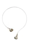 Chan Luu Calla Lily Sterling Silver Pearl Necklace