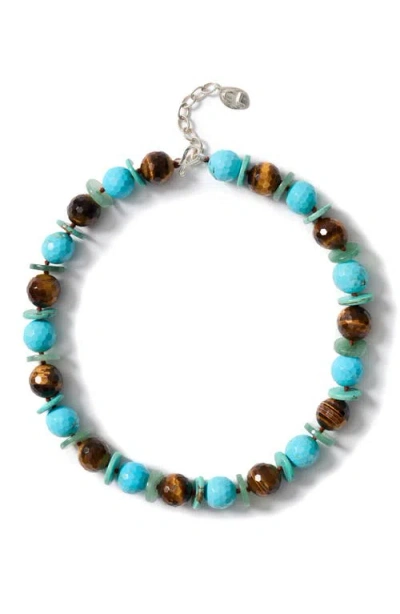 Chan Luu Calla Semiprecious Stone Necklace In Blue