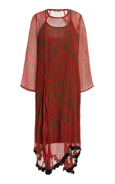Chan Luu Camille Maxi Dress In Brown