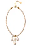 Chan Luu Caroline Twist Cord Necklace In Gold