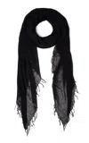 Chan Luu Cashmere-silk Scarf In Black