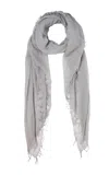 Chan Luu Cashmere-silk Scarf In Gray