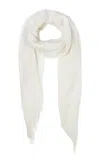 Chan Luu Cashmere-silk Scarf In White
