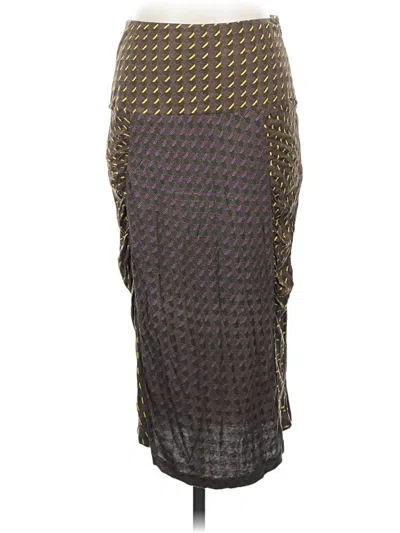 Pre-owned Chan Luu Casual Skirt In Gray