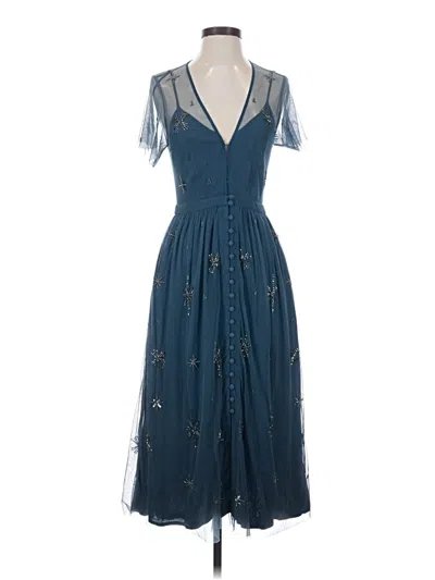 Pre-owned Chan Luu Cocktail Dress In Blue