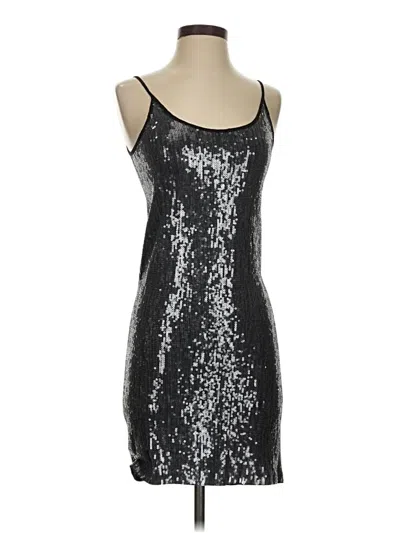 Pre-owned Chan Luu Cocktail Dress In Silver