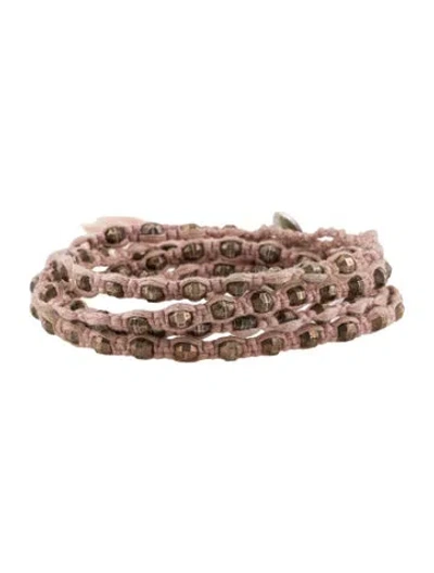 Pre-owned Chan Luu Cord & Bead Wrap Bracelet In Multi