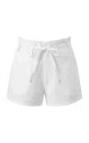 Chan Luu Dupioni Shorts In White