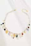 Chan Luu Eve Charm Gem Necklace In Gold