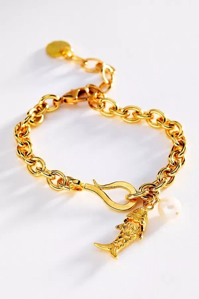 Chan Luu Fish Charm Bracelet In Gold