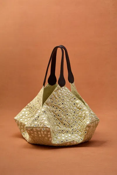 Chan Luu For Fwrd Mirror Lantern Bag In Brown