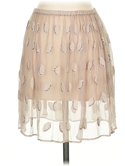 Pre-owned Chan Luu Formal Skirt In Ivory