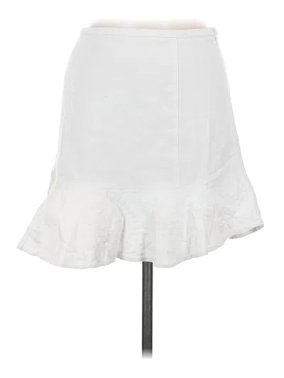 Pre-owned Chan Luu Formal Skirt In White