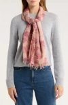 Chan Luu Fringe Cashmere & Silk Scarf In Pink