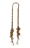 Chan Luu Fringed Skinny Scarf In Brown