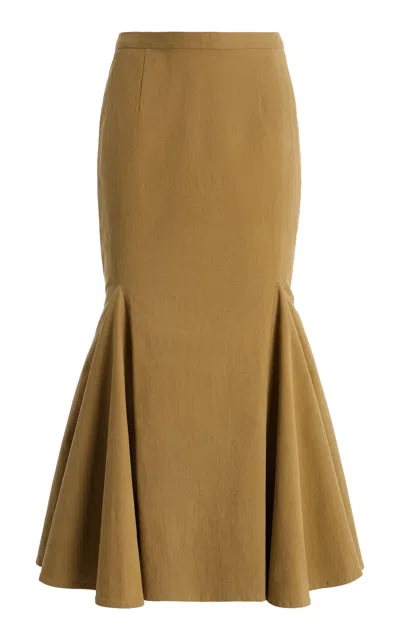 Chan Luu Godet Skirt In Brown