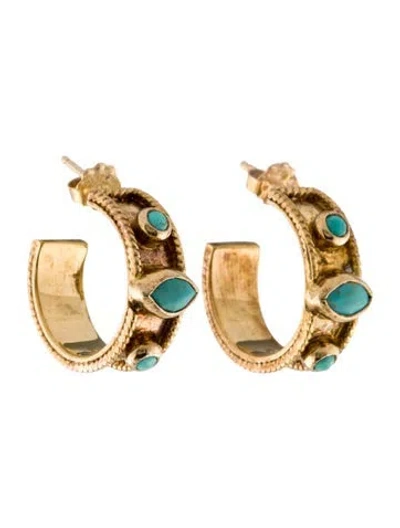 Pre-owned Chan Luu Hoop Earrings In Multi