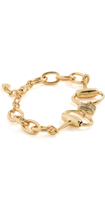 Chan Luu Horsebit Bracelet Green Amethyst