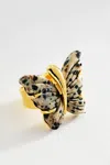 Chan Luu Jasper Butterfly Ring In Neutral
