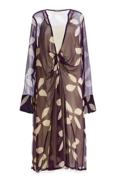 Chan Luu Knot Midi Dress In Black
