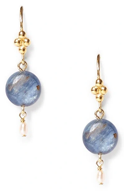 Chan Luu Kyanite Drop Earrings In Blue