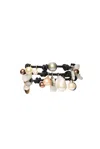 Chan Luu Lea Sterling Silver Leather Wrap Bracelet In Multi