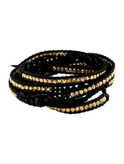 Pre-owned Chan Luu Leather Triple Wrap Bracelet In Multi
