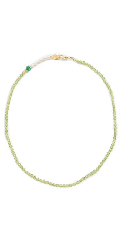 Chan Luu Lottie Necklace Peridot Mix