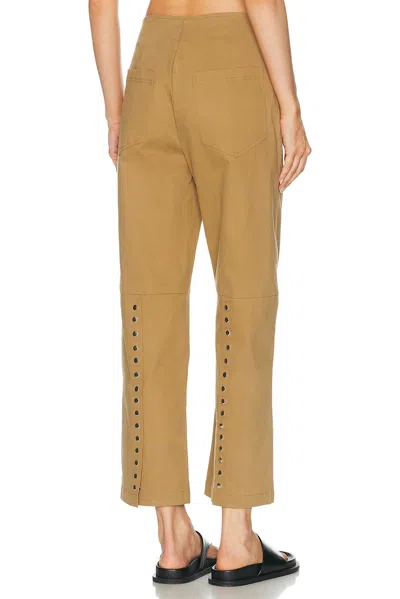 Chan Luu Low Rise Pant In Brown
