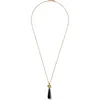 Chan Luu Messina Semiprecious Stone Pendant Necklace In Black