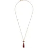 Chan Luu Messina Semiprecious Stone Pendant Necklace In Red