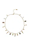 Chan Luu Nautilus 18k Gold-plated Sterling Silver Multi-stone Necklace
