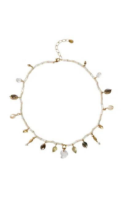 Chan Luu Nautilus 18k Gold-plated Sterling Silver Multi-stone Necklace
