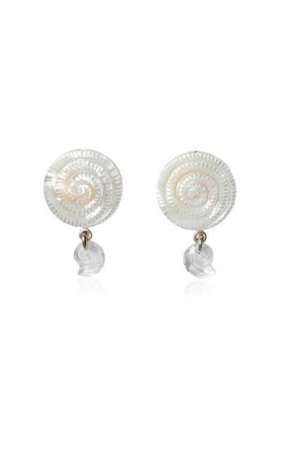 Chan Luu Nautilus Mother-of-pearl Clip-on Earrings