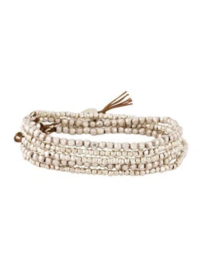 Pre-owned Chan Luu Nylon 'naked' Wrap Bracelet In Brown