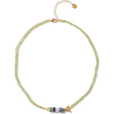 Chan Luu Orris Semiprecious Stone Necklace In Multi