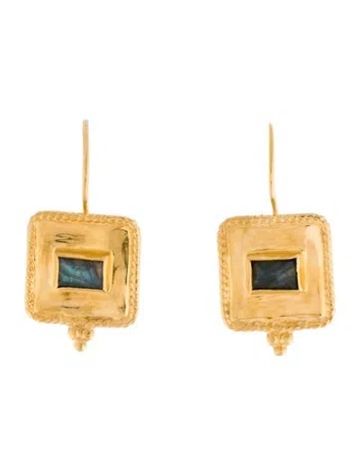 Pre-owned Chan Luu Pilar Drop Earrings In Multi