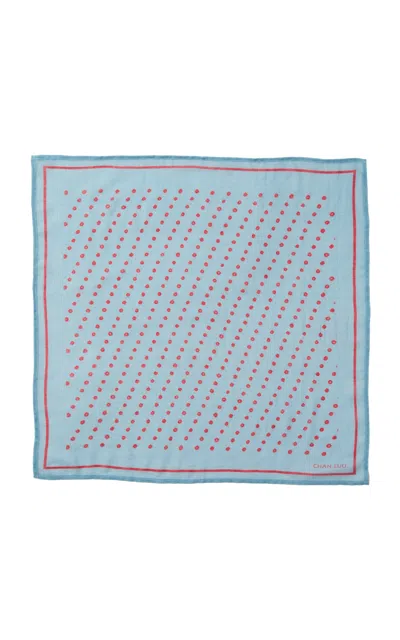 Chan Luu Printed Bandana In Blue