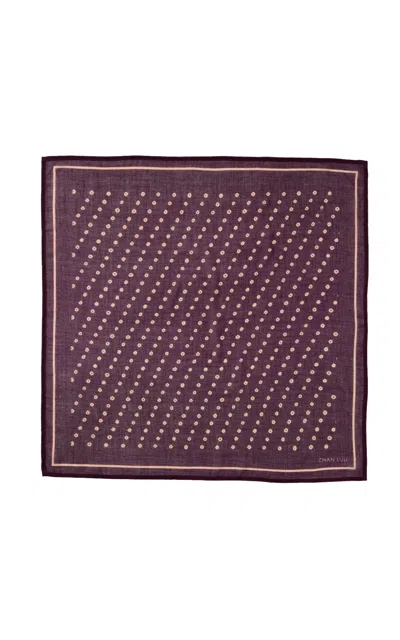 Chan Luu Printed Bandana In Purple