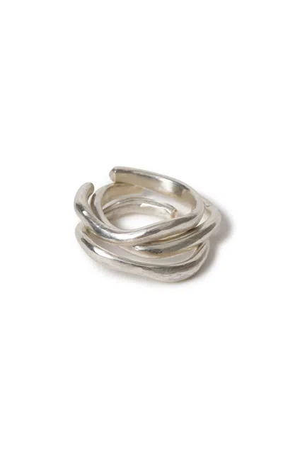 Chan Luu Ripple Sterling Silver Toe Ring Set