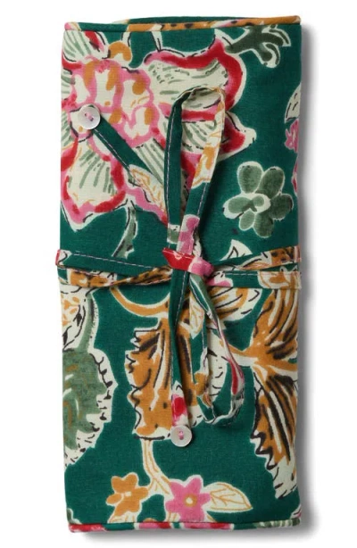 Chan Luu Roll-up Jewelry Pouch In Green