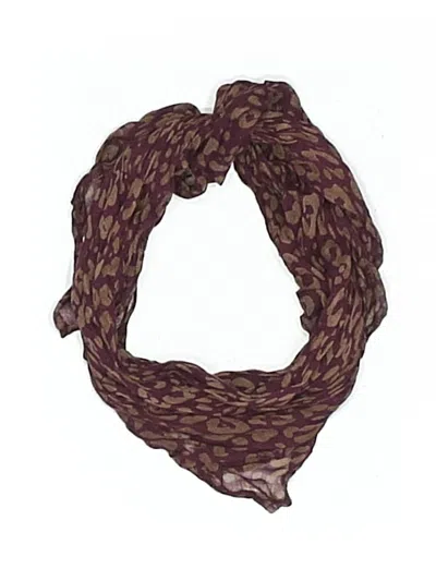 Pre-owned Chan Luu Scarf In Burgundy