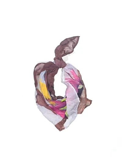 Pre-owned Chan Luu Scarf In Burgundy