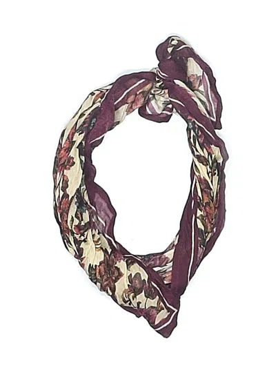 Pre-owned Chan Luu Scarf In Burgundy