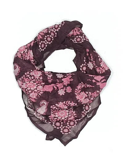 Pre-owned Chan Luu Scarf In Burgundy