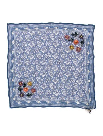 Pre-owned Chan Luu Scarf W/ Tags In Blue
