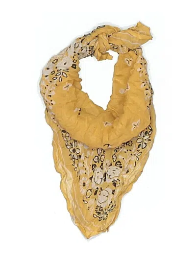 Pre-owned Chan Luu Scarf In Yellow